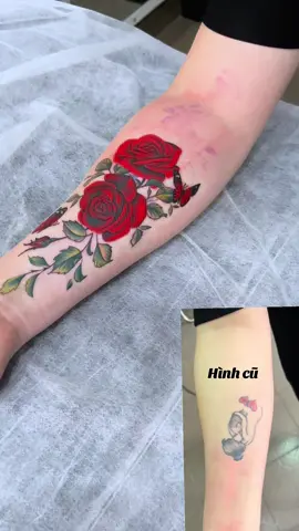 Lắp hình đổi phong thủy cho chị khách 🥰#xuhuongtiktok #xamhinhnghethuat #tattoo 