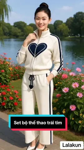 Set bộ thể thao trái tim#thoitrangnu #viralvideo #xuhuong .