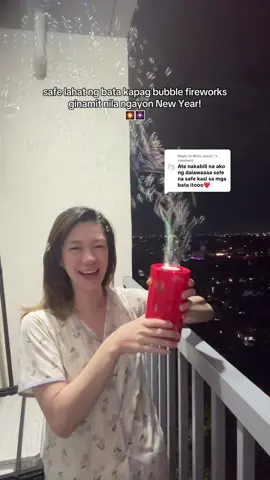 Replying to @Misis Jessᥫ᭡. Safe na nakakatuwa pa tong bubble fireworks #bubblefireworks #bubbles #bubblefireworksmachine 