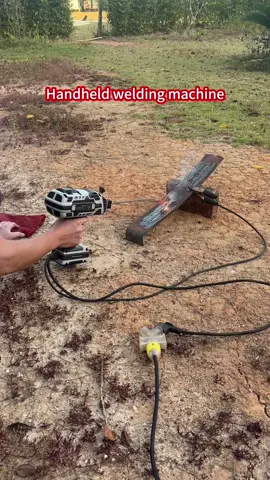 No need to move heavy machinery for welding! A handheld welding machine is all you need for repairs! #usa #fypン #TikTokShop #electricweldingmachine #hardwaretools