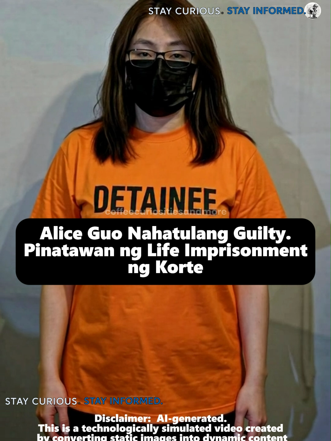 Alice Guo, hinatulan ng guilty. #AliceGuo #AI #AIgenerated