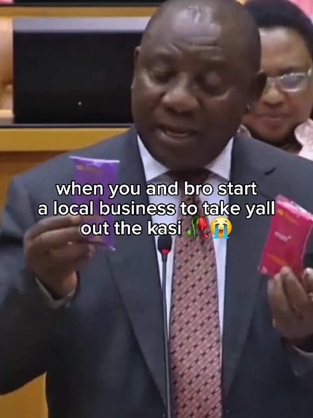 we making it out the hood, right? 😭 #southafrica #fyp  #viral #ramaphosa #funny 