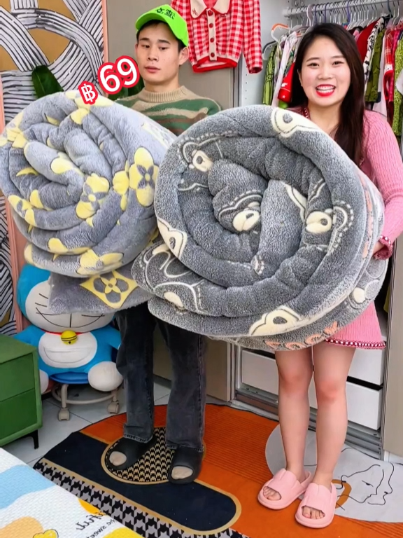 #ผ้าห่ม #ผ้าห่มใยไหม #ผ้าห่มลายการ์ตูน #ผ้าห่มนวม6ฟุต#tiktok
