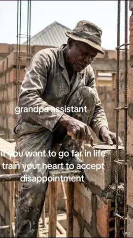 if you want to go far in life train your heart to accept Disappointment even from those you trusted the most  #grandpaassistant #wordsofwisdom #lifelessons #grandpasadvice #wisewords 