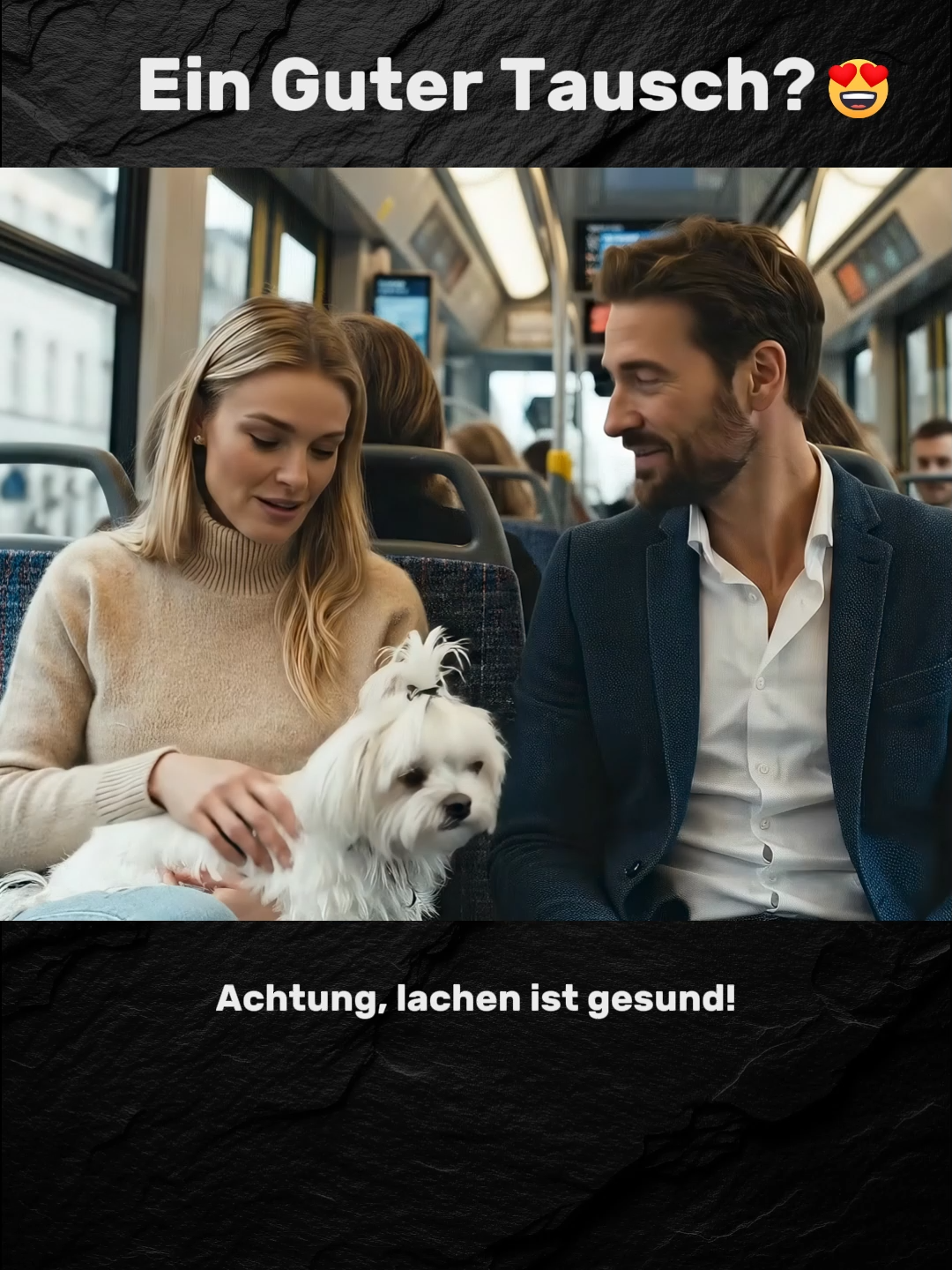 Ich würde gerne tauschen! 😂Der Witz trifft den Mann direkt! #comedy Er ist neidisch auf den Schoßhund und würde gerne mit ihm tauschen. 😅 Die Frau enthüllt den wahren Grund der Reise: zum Kastrieren! 😂 Wer ist auch froh, dass er nicht in der Haut des Hundes steckt? #humor #hund #sketch #komik #witzig #tierarzt #hundeliebe #lustig #ki #ai #hirnaustv #lachen