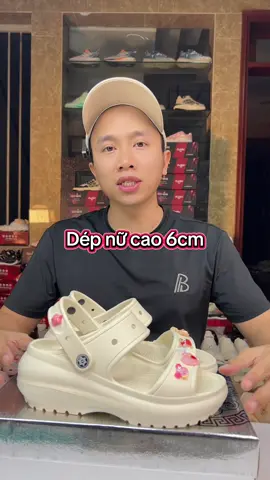 Tăng 6cm chiều cao, tặng bộ sticker, siêu nhẹ, siêu bền #manhgiay #depnu #depquaingang #sandal #depdecao 