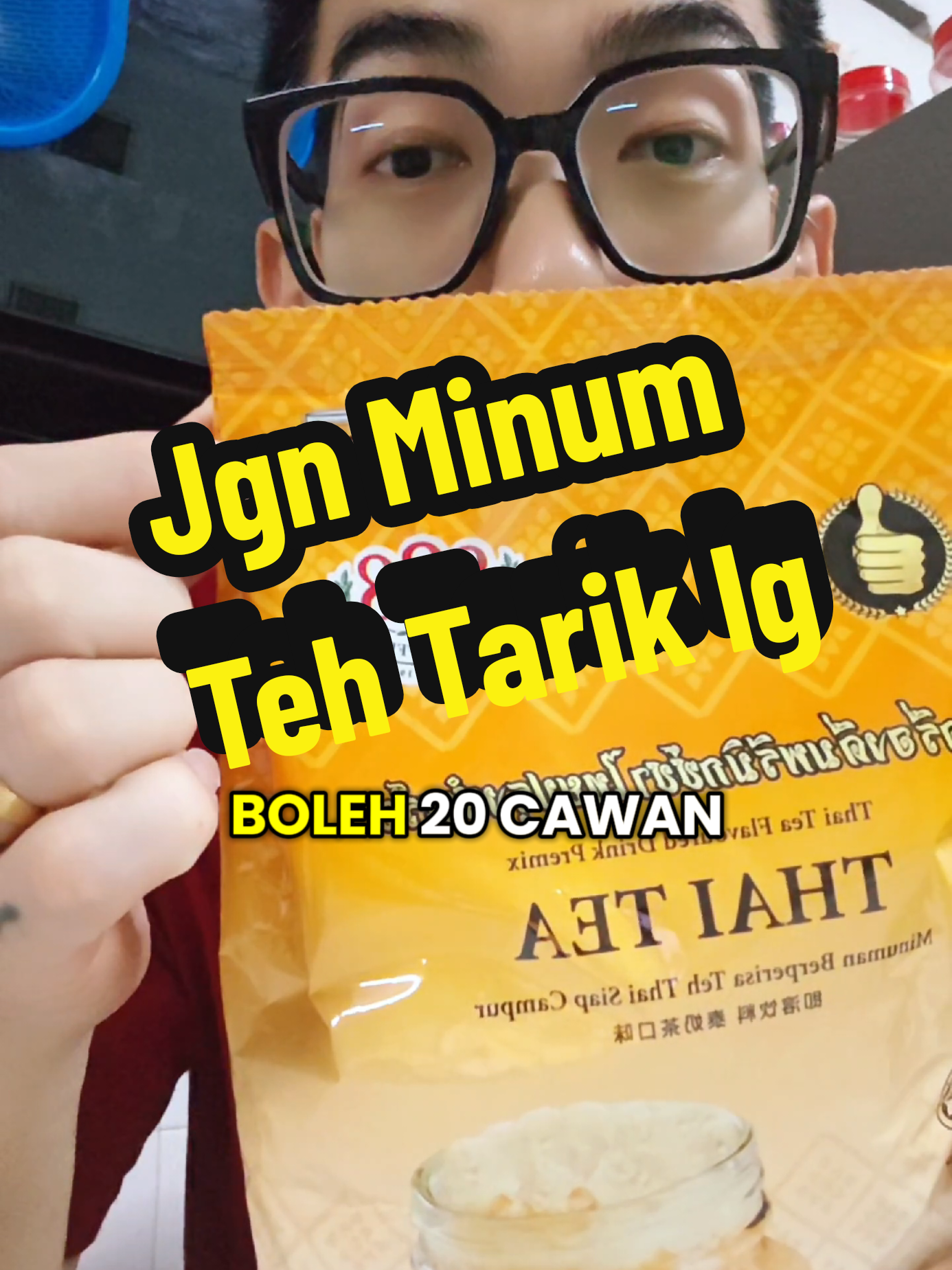 Jgn Minum Teh Tarik lg, boleh minum nie #thaimilktea #serbukthaitea #thaiteaoriginal #thaitea #teh 