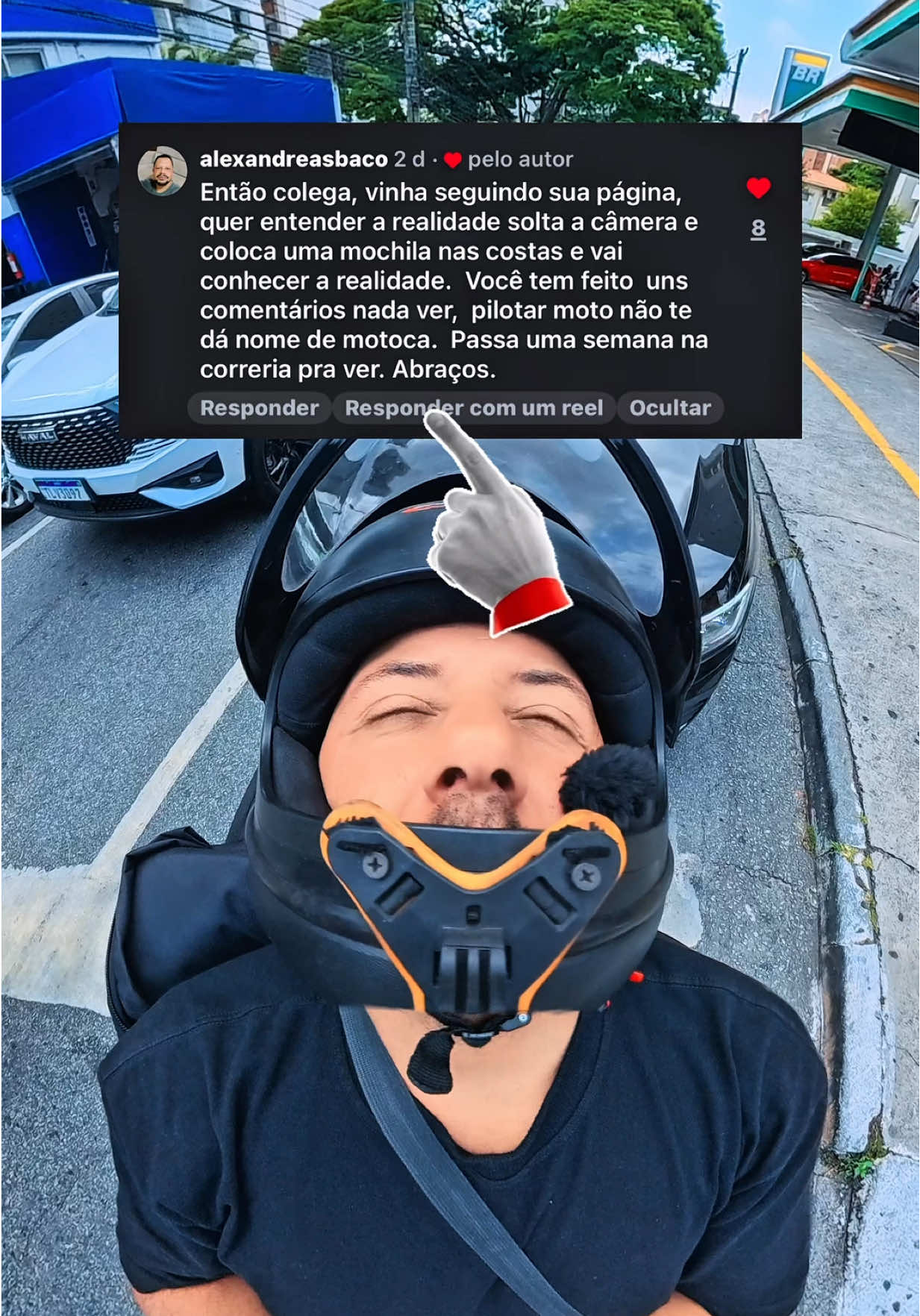 Eu estou fazendo a minha parte, cada um dá o melhor que tem. #motoboy #solidariedade #viral #respeito 