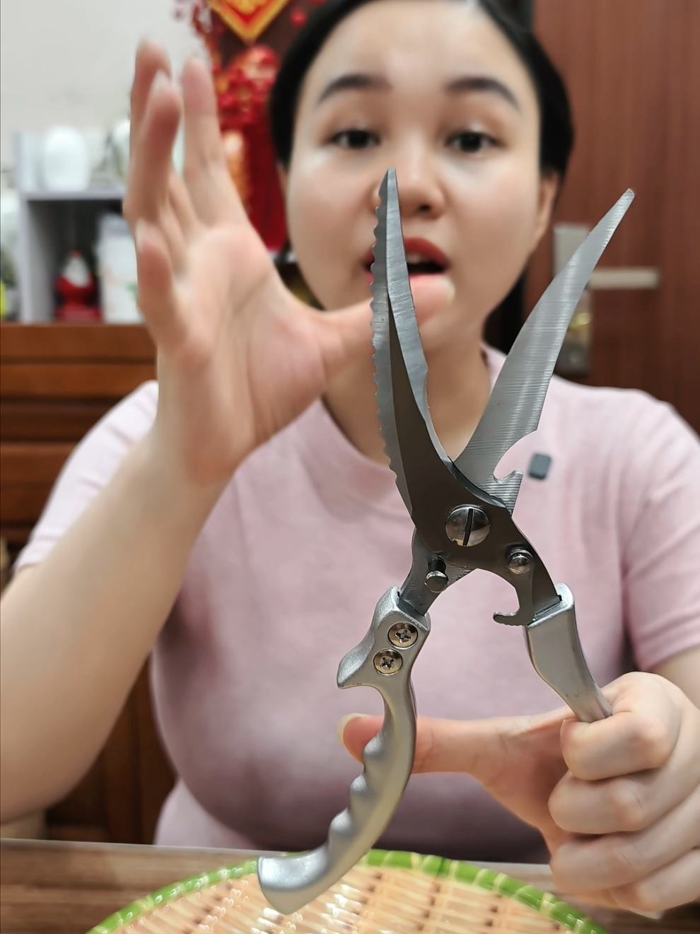 Kéo Thép Không Gỉ đa chức năng cho nhà bếp cắt xương gà vịt #keocatdanang #keocatgavit #cotiennhaxinh 