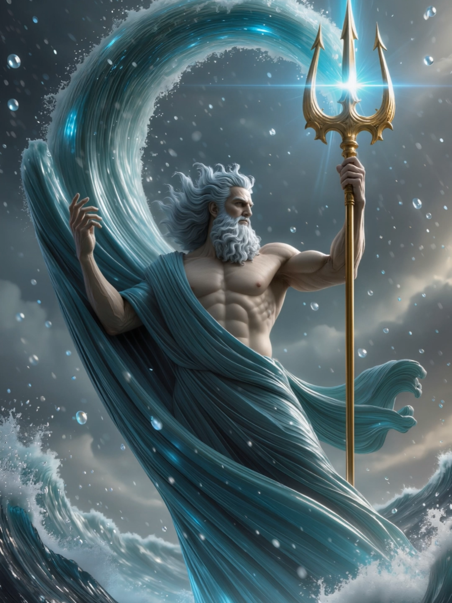 Poseidon · Lord of The Ocean · Shaker of Worlds 🌊 #poseidon #trident #greekgods #greekmythology #mythology #livewallpaper #fyp