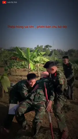 Thiệp Hồng Sai Tên - Phiên bản Chú Bộ Đội 🫡 🪖 ❤️ #yeubodoi #quandoinhandanvietnam #haihuoc #thiephongsaiten #nghiavuquansu 
