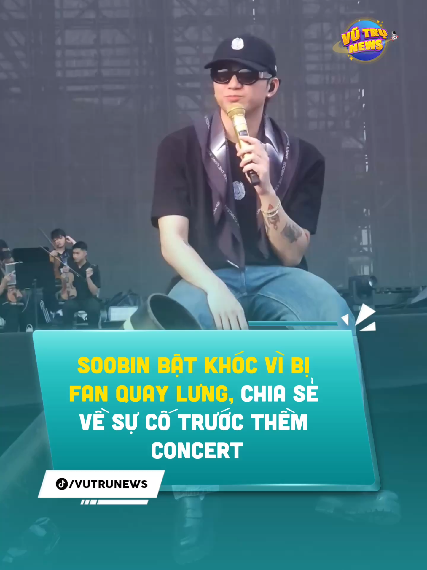 SOOBIN bật khóc vì bị fan quay lưng, chia sẻ về sự cố trước thềm concert #Vutrunews #SOOBIN #Tiktokgiaitri #concert #kingdom