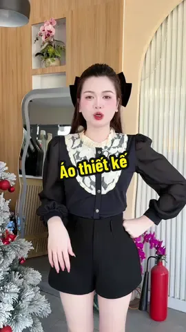 Áo thiết kế cổ phối ren ưng chưa mấy nàng 