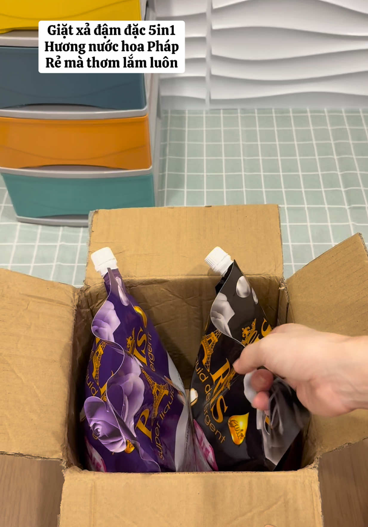 Combo 2 túi nước giặt Paris hương nước hoa Pháp, mỗi túi 3kg6, vừa rẻ vừa thơm vừa tiết kiệm #hienchangminh #nuocgiat #nuocgiatparis #xuhuong  @Hiền Chang  @Hiền Chang  @Hiền Chang 