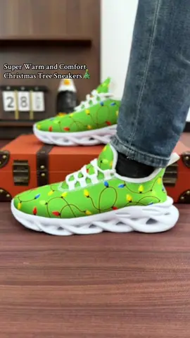 These plush lined Christmas sneakers keep me warm and festive 🎄✨ #menfashion #menshoes #shoes #sneakers #trendyshoes #walkingshoes #casualshoes #warmshoes #christmasshoes #christmas #holiday #spotlightfinds #fashiontiktok #Tiktokshop #TikTokShopBlackFriday #TikTokShopCyberMonday 