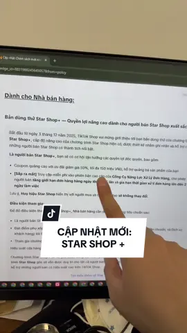Cập nhật mới: Star Shop + #thehoangwork #hocviennguyenthehoang #KOC #vanhanhtiktok #chayquangcaotiktok 