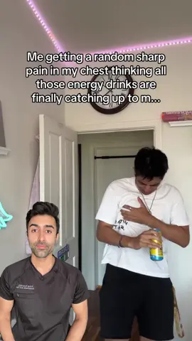 Energy drinks can do more than just give a boost. High caffeine, stimulants, and acidity may trigger chest discomfort, reflux, or even heart rhythm issues in some people. Have you ever felt that sudden sharp pain after finishing a can? VC: @avi.akbar PMID: 37085978 Follow @doctorsoood to improve your health IQ and for similar content. #hearthealth #energydrinks #medical