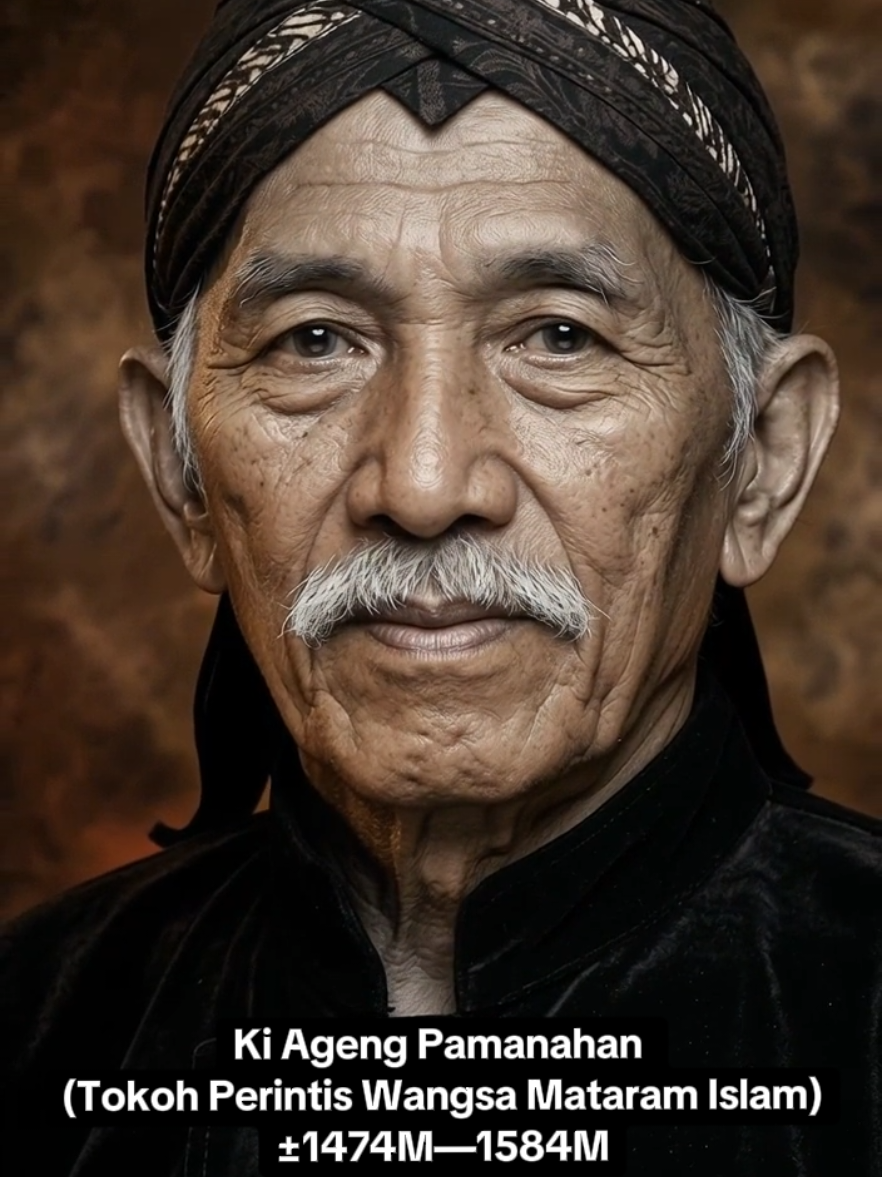 Ki Ageng Pamanahan  (Tokoh Perintis Wangsa Mataram Islam) ±1474M—1584M *Video ini hasil restrorasi AI berdasarkan sketsa lukisan beliau  #kiagengpamanahan  #mataramislam  #aisejarah  #videoai  #yogyakarta 