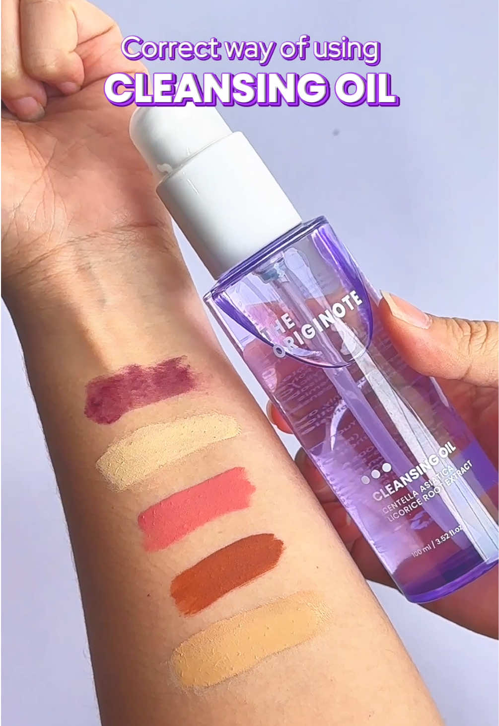 Are you using cleansing oil in the correct way? 😉 #theoriginote #theoriginotemy #fyp #cleansingoil #beauty 