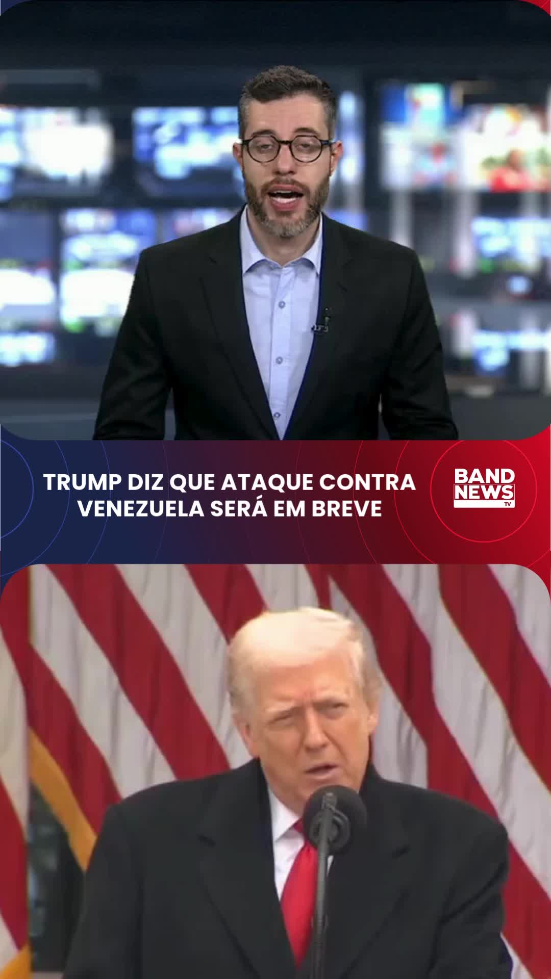 O presidente dos Estados Unidos, Donald Trump, afirmou nessa quinta-feira (27) que o país iniciará operações terrestres para deter suspeitos de tráfico de drogas venezuelanos “muito em breve”. O governo Trump acusa o ditador da Venezuela, Nicolás Maduro, de trabalhar no fornecimento de drogas ilegais que matam cidadãos norte-americanos. O líder chavista nega qualquer ligação com o tráfico de drogas e afirma que a real intenção dos EUA é destituí-lo do poder. Desde o início de setembro, as Forças Militares dos Estados Unidos intensificaram as operações militares no Caribe e no Oceano Pacífico. O país realizou pelo menos 21 ataques contra embarcações supostamente ligadas ao narcotráfico, matando pelo menos 83 pessoas. #BandNewsTV #notícias #Mundo