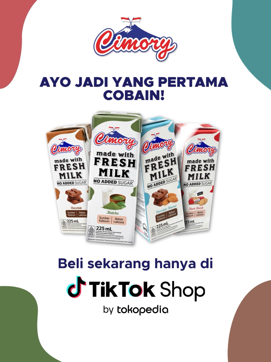 Yuk jadi yang pertama nyobain! Langsung klik keranjang buat nyobain Cimory Milk with No Added Sugar!