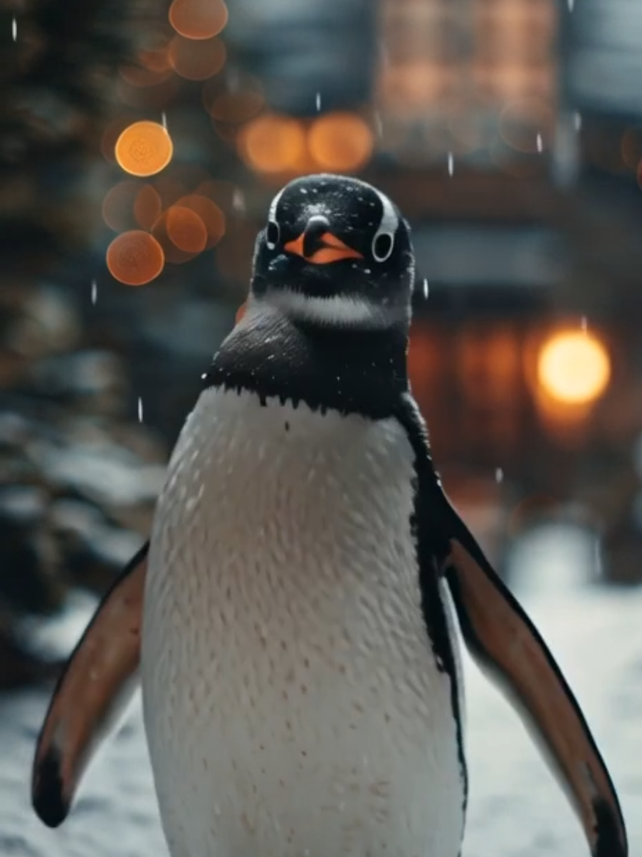 che freddoooo #neipertee #freddo #pinguino #animali #ridere 