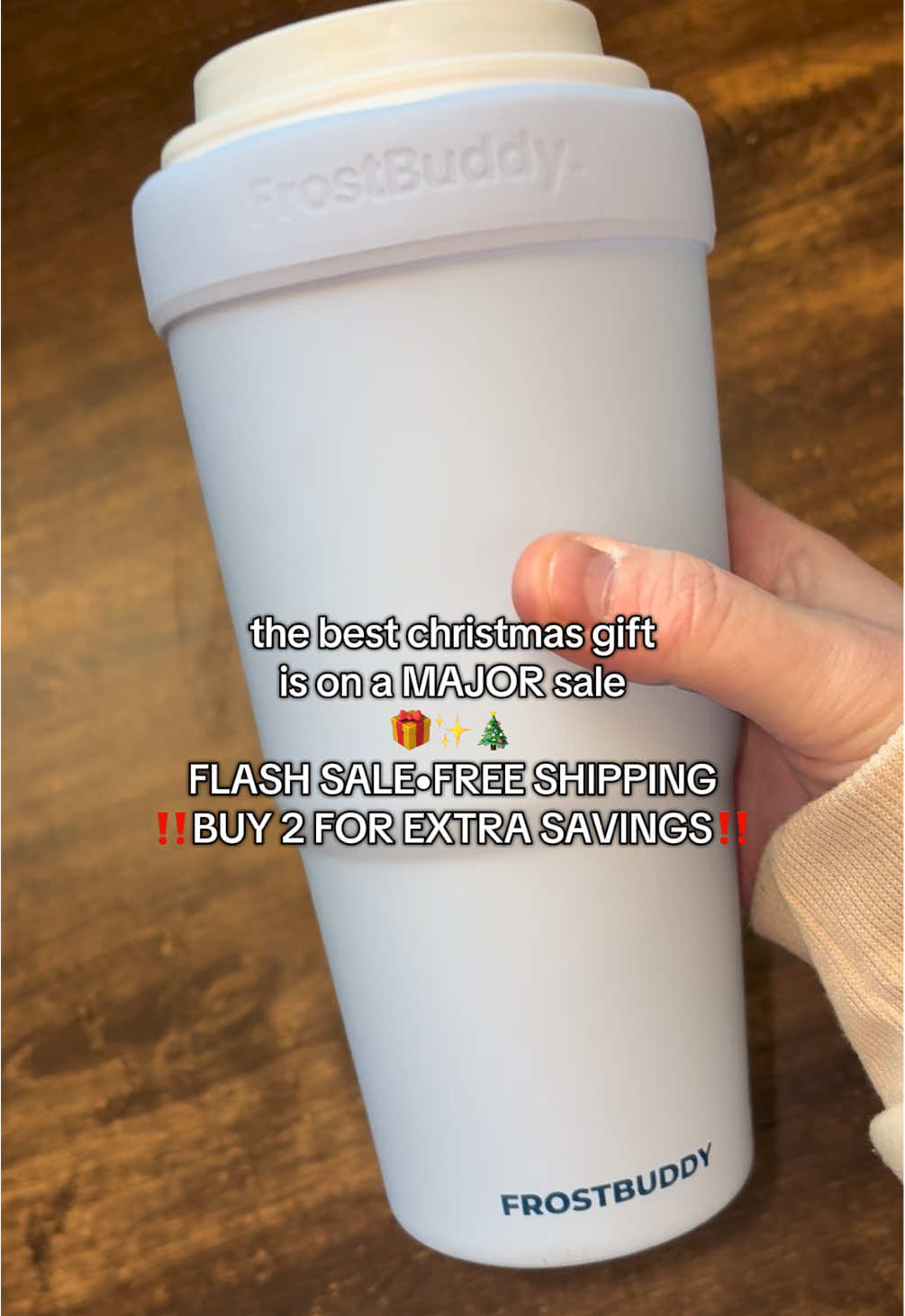 give the BEST gift this christmas with a @Frost Buddy to go buddy 🎁 keep your to go drinks the perfect temperature no matter the size ✨ snag these up while they’re at the LOWEST price all year! 🎄 plus free shipping & extra savings if you buy 2 or more! 🎁 #frostbuddy #togobuddy #giftguide #christmasgift #coffeelover 