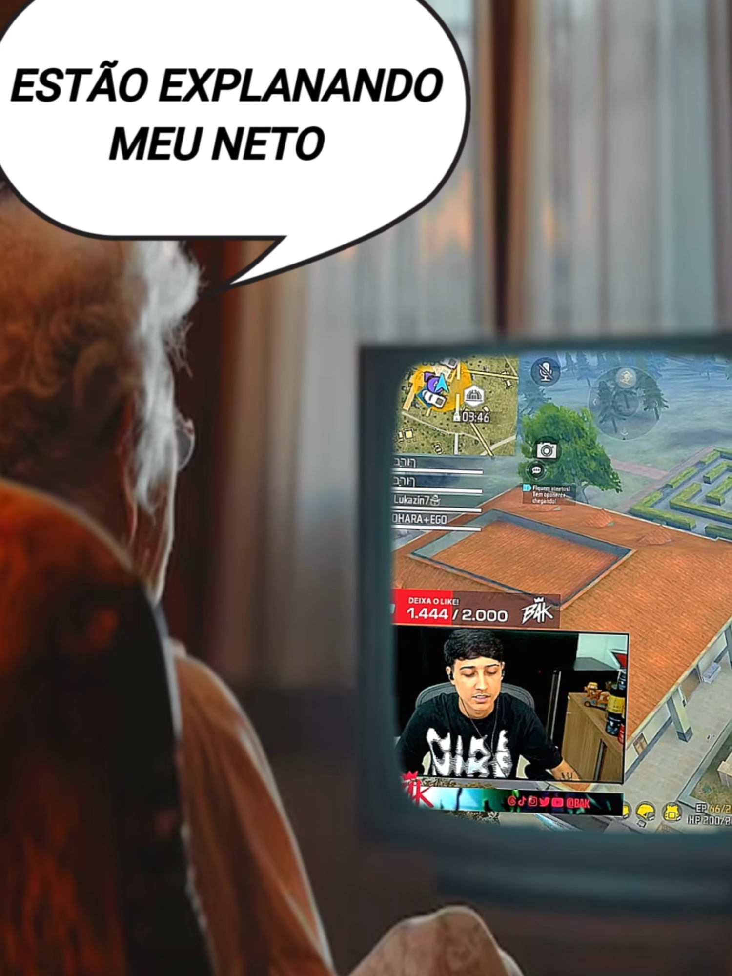 Estão acabando com a reputação do Bak 🤣 #loudbak #clipsff #melhoresmomentos #viral
