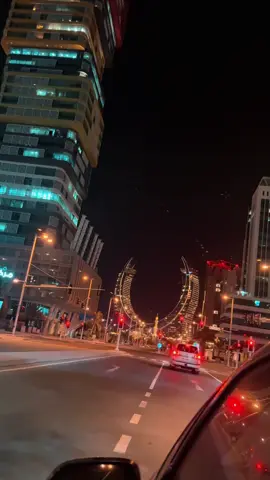 Beautiful view in Qatar Moon Tower #unfrezzmyaccount #creatorsearchinsight #millionviews #vairal_video_tiktok_trendingforyoupage🖤🖤 #qatar🇶🇦 