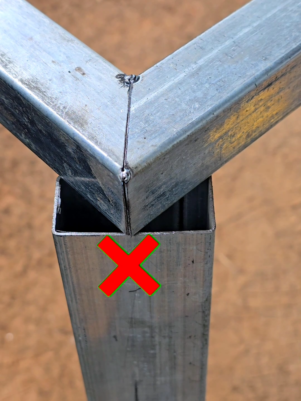 Beginner welders should immediately learn this technique for joining square tubes #welding #craft #fabrication #weldernation #weldinglife 