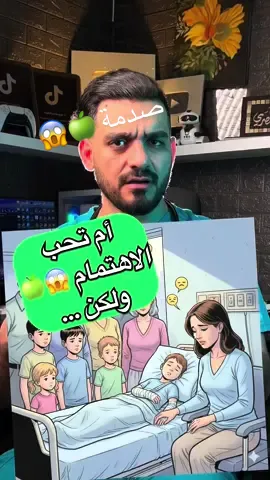 صدمة الأم التي تحب الاهتمام 😱🍏 #دكتور_نبهان #LearnOnTikTok #تعلم_على_التيك_توك 