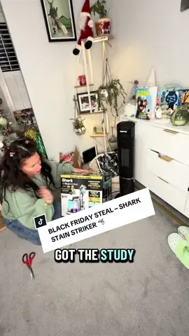 TikTok influenced me again 😅 I just grabbed the Shark Stain Striker Hair Pro Pet on a Black Friday deal and had to unbox it with you. As a busy mum with pets and constant little messes, a compact powerful cleaner is a non-negotiable in my home. This one is designed for pet hair, stains and odours and the price right now is honestly a steal. If you’ve been on the fence, this is your sign. @Shark Home UK #blackfridaysales #blackfridaydeals #blackfridaysale #tiktokmademebuyit #sharkstainstriker 