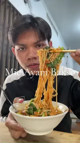 Mie Ayam Bakso | kalo bingung makan apa mie solusinya 😂 #mukbang #mieayam 