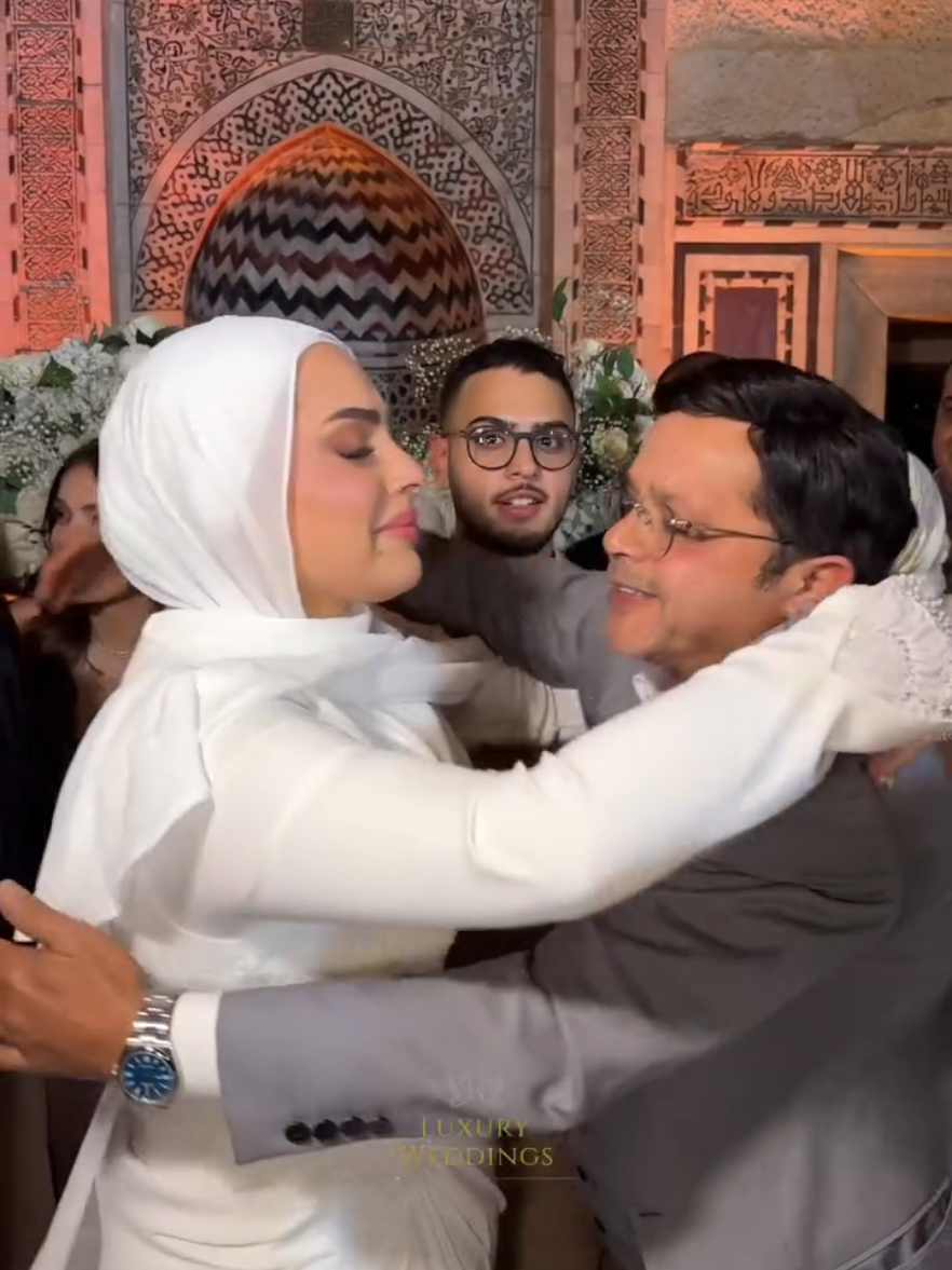 عقد قران فريدة ابنة الفنان محمد هنيدي 🥺♥️♥️👰 #محمد_هنيدي 