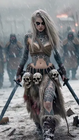 A beast on the battlefield ##vikingqueen ##valhalla #viking #vikings #livewallpaper 