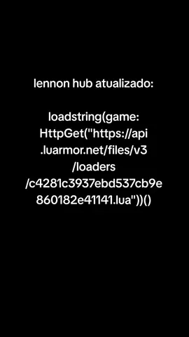 lennon hub atualizado #executor#script#roblox 