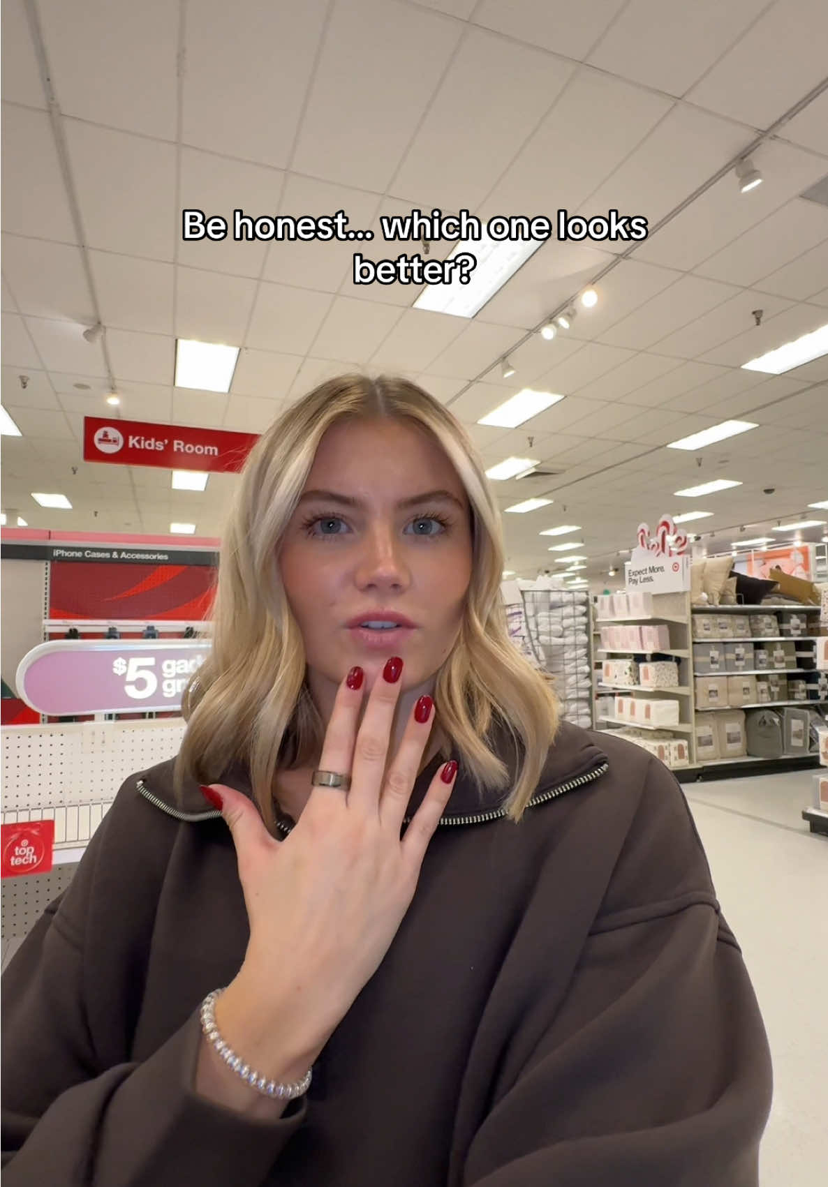 they’re on Black Friday sale at target rn!!  #ouraring #newring #helpmedecide #targetfinds #shoppingvlog 