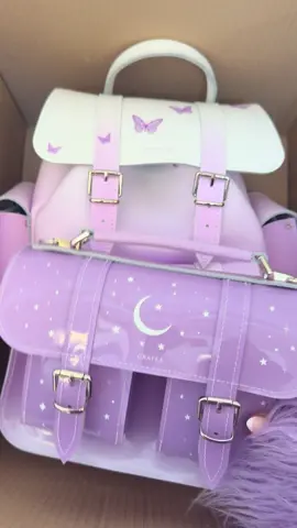 Packing a purple order 💜  #backpack #purple #lilac #moon 