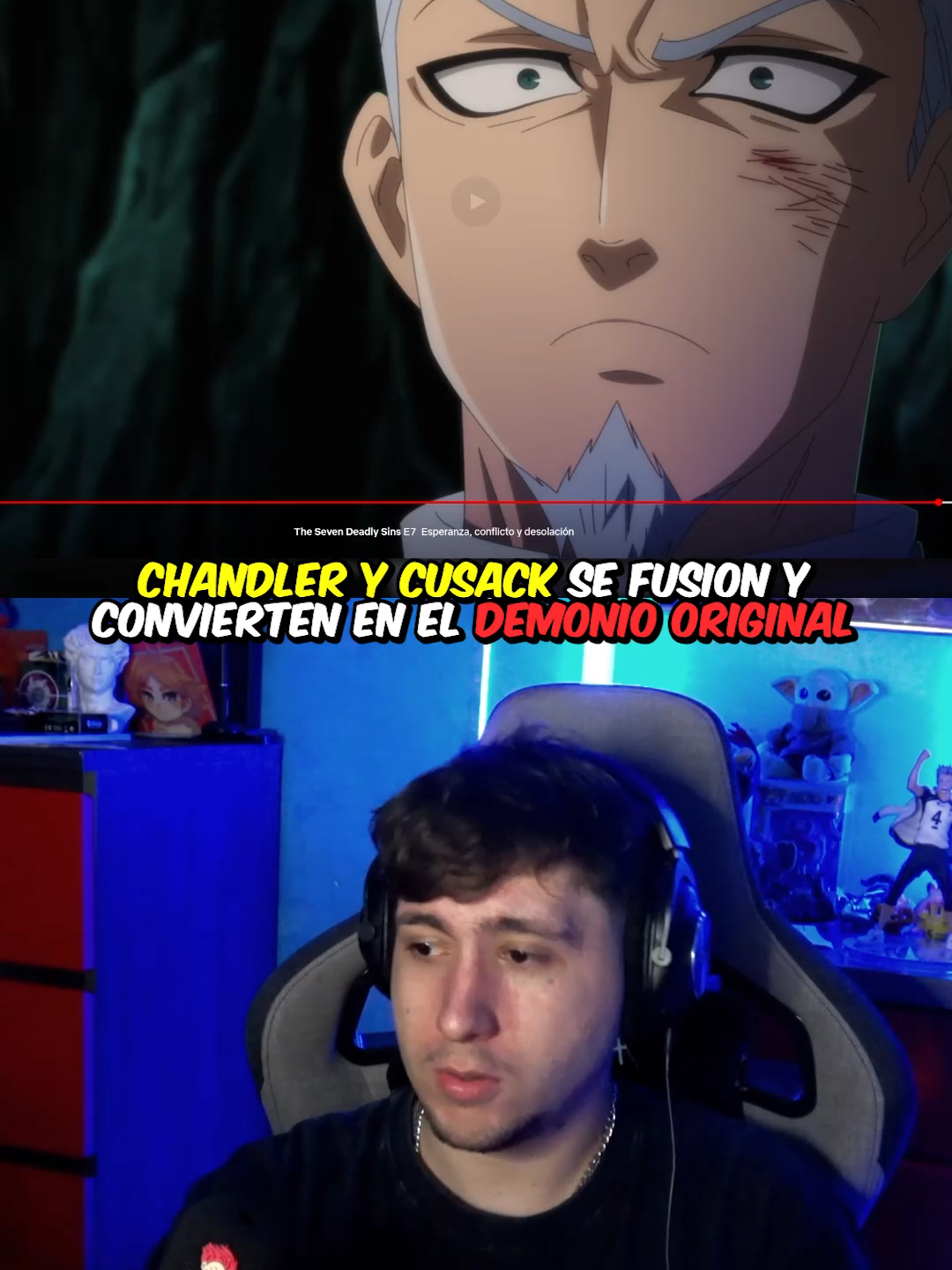CHANDLEY Y CUSACK SE FUSIONAN EN EL DEMONIO ORIGINAL #anime #jiven #jivensensei #nanatsunotazai #los7pecadoscapitales