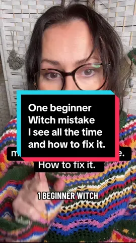 One beginner witch mistake I see all the time, and it’s super easy to correct. One intention at a time hits so much harder. #witchtok #witchtip #beginnerwitch #everydaymagic #folklore 