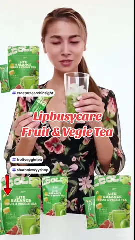 LIPBUSYCARE Fruit & Veggie Tea #sharonlewyy #tiktokmademebuyit #CreateToWin #fruitveggietea #nutrition 