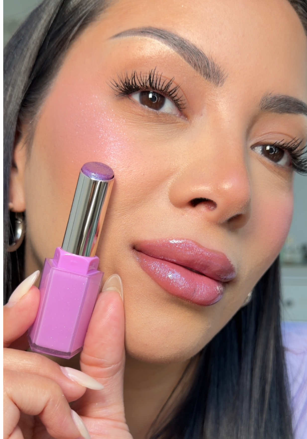 Fenty Beauty gloss bomb stix- icy amethy$t 💜 @Fenty Beauty #glittermakeup #lipgloss #lipcombo #tiktokshopblackfriday #fentybeauty 