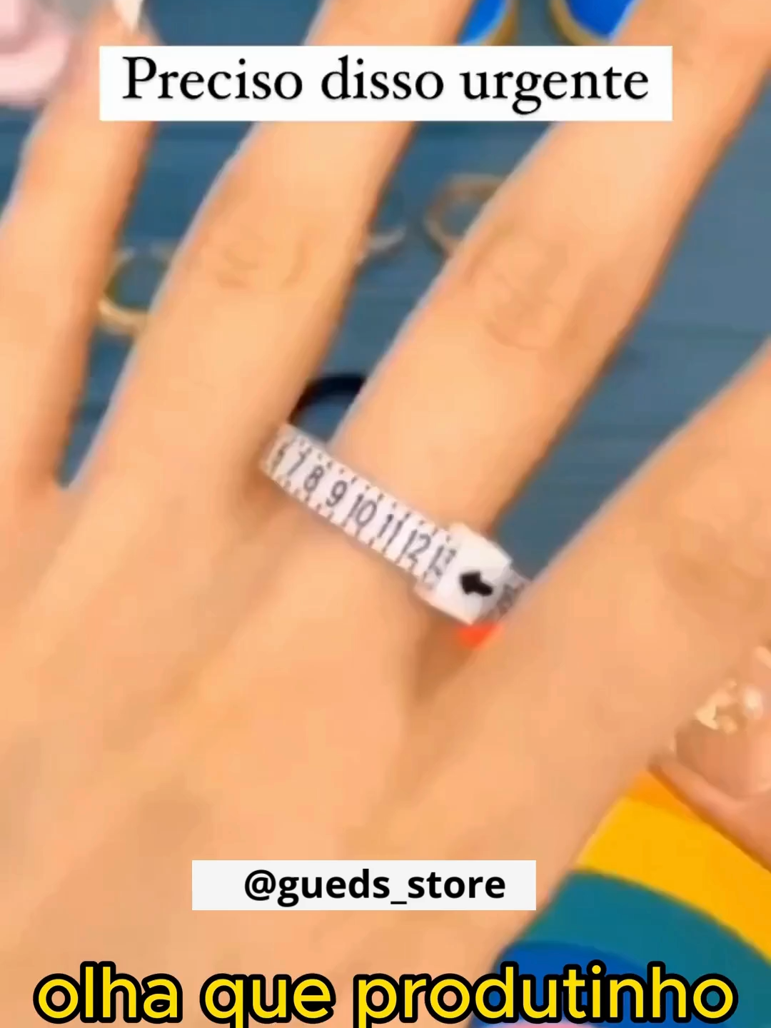 Aposto que você não sabia que existia uma fita métrica especialmente para medir o tamanho do anel 😍✨ Olha só que legal esse produto, confira no link da bio. 🔗✨ #achadinhosonline #produtosvirais #fittametricadeanel #medidordeanel #joias #acessorios #compreonline #review #produtosincriveis #achadinhododia #musthave #trendalerta