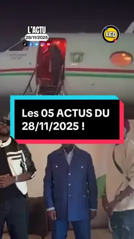 #cotedivoire🇨🇮 : LES 05 ACTUS DU 28/11/2025 !