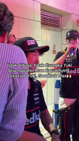 meneer: udah tau kan tugasmu dek🤗 #yukitsunoda #maxverstappen #redbullracing #qatargp #f1indonesia 