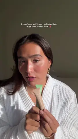 I think I just found a dupe for the Summer Fridays and Laneige Butter Balms. Love @Trader Joe's 💄#lipgloss #traderjoes #dupes 