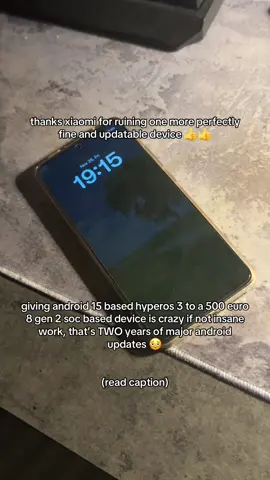 once again xiaomi with their shitty update policy, yes brooo ewaste redmi note 13 pro gets android 16 but this doesn’t 💀💀💀 xiaomi also has the audacity of having this phone still up for sale for launch price in the official chinese mi store, tbh i don’t even mind that much it doesn’t get android 16 because this phone has crazy port support but each hyperos version is one more extra step to unlock the bootloader. i miss when xiaomi cared about their costumers and made it so their phones lasted more