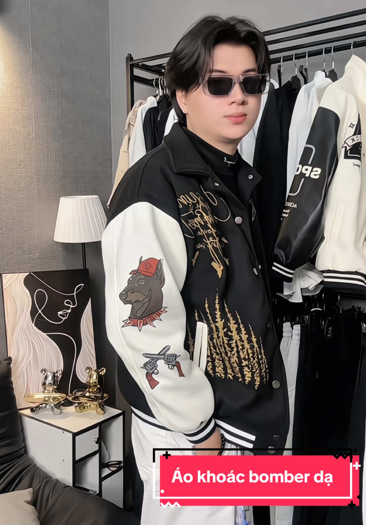 Áo BomBer Dạ Hình in sắc nét 2 lớp #aokhoac #aodep #aokhoacbomber #aonamnu 