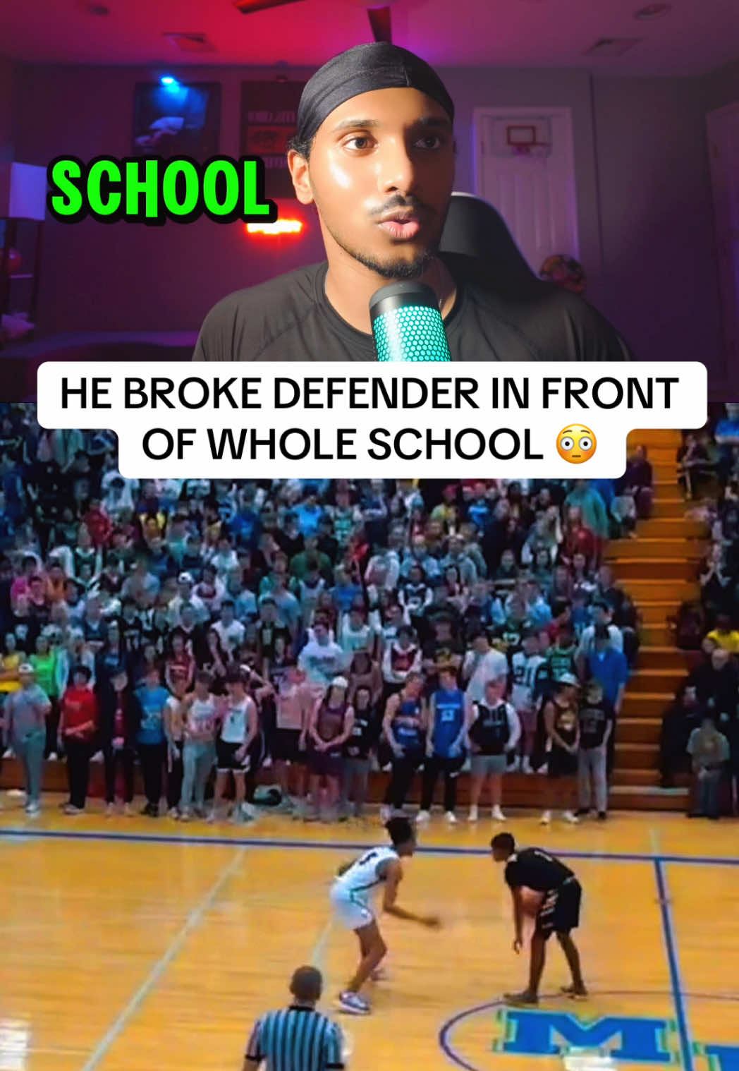 What a sequence 🫨 #anklebreaker #basketball #ballislife #tigerreacts #fyp 