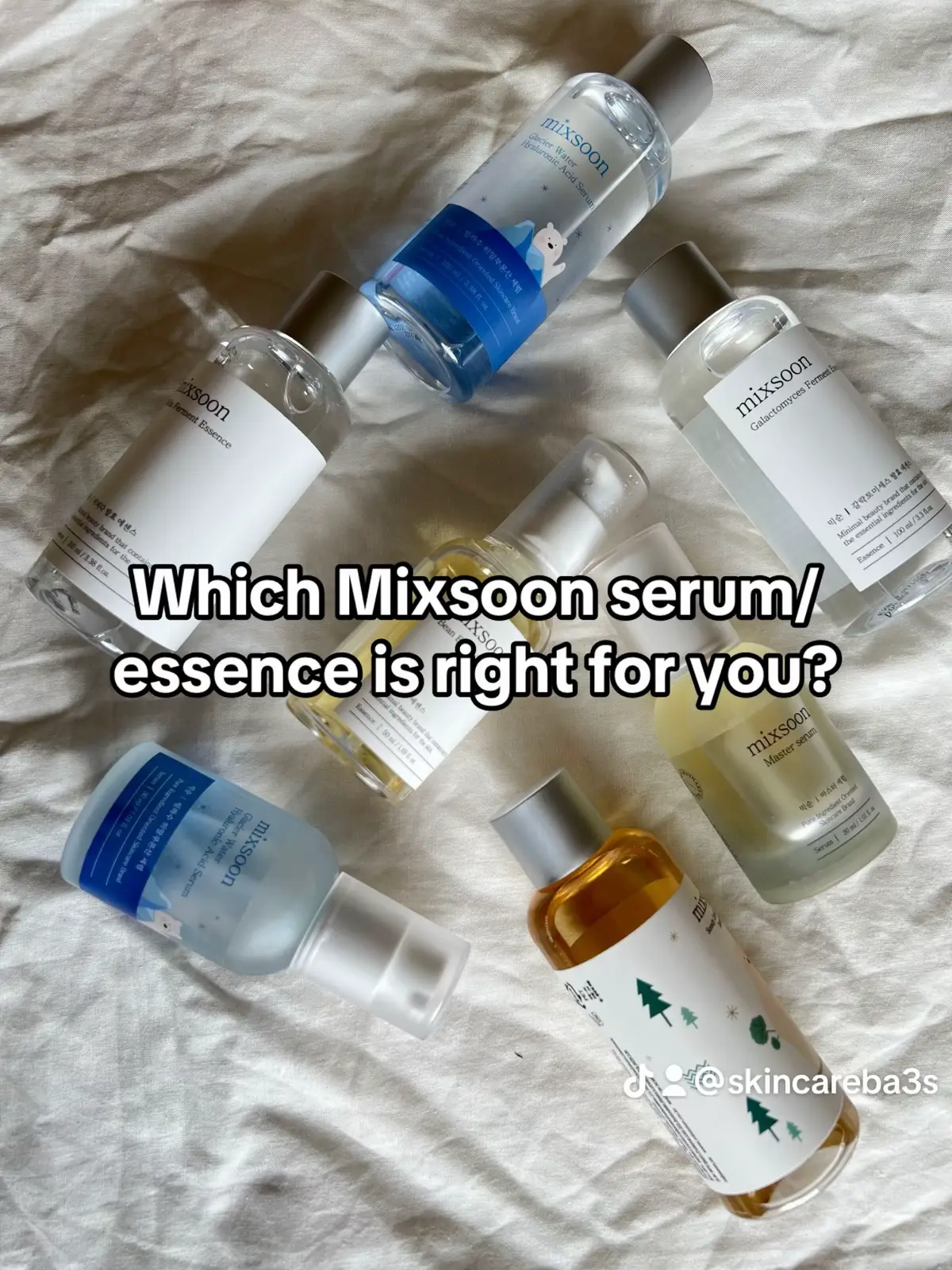 Whatever your skin needs , there’s a perfect Mixsoon match waiting for you ✨ #Mixsoon @mixsoon_official #skincarerecommendations  #koreanskincare 